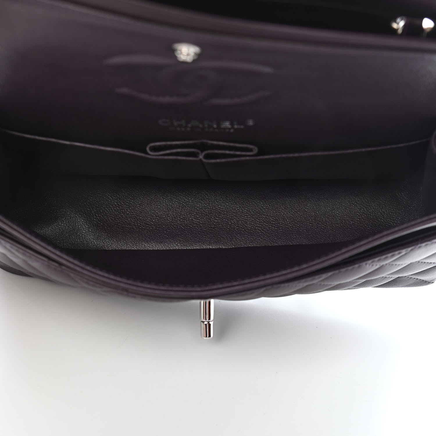 Chanel Lambskin Quilted Small Double Flap Purple 5 of 13
