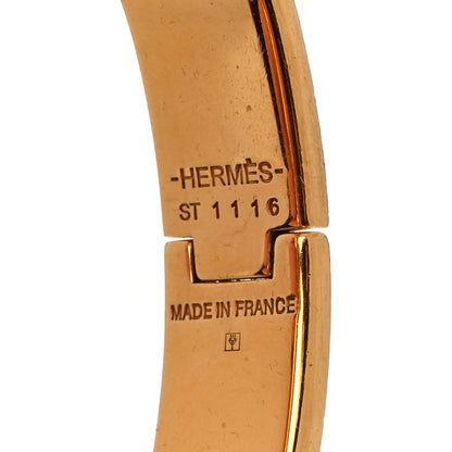 Hermes Enamel Narrow Clic Clac H Bracelet PM White 4 of 5