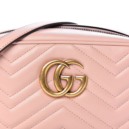 Gucci Calfskin Matelasse Small GG Marmont Chain Shoulder Bag Perfect Pink 10 of 10