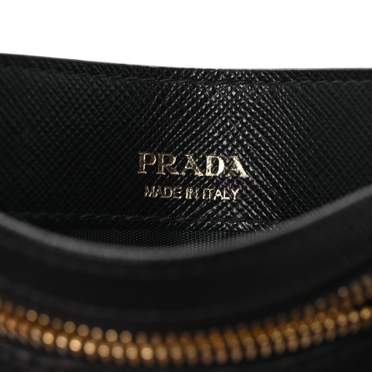 Prada Saffiano Triangle Logo Card Holder On Strap Black 5 of 9
