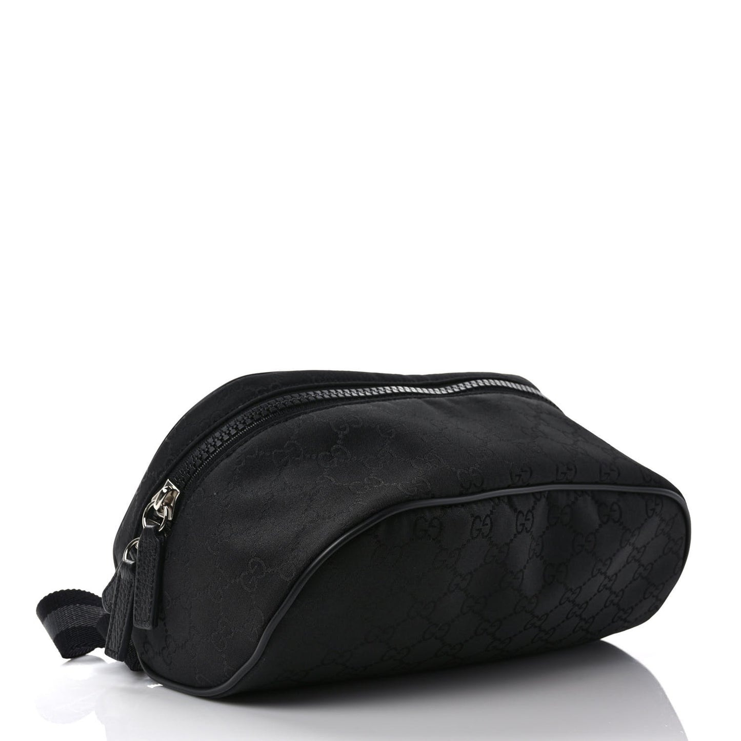 Nylon Monogram Fanny Pack Belt Bag Black