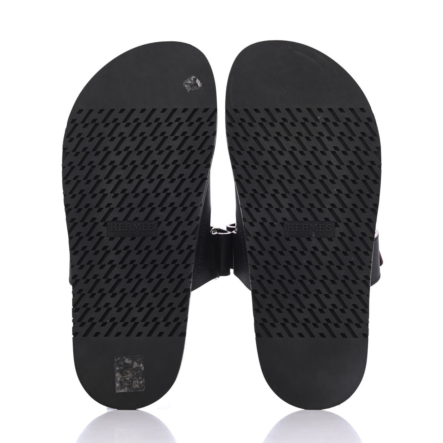 Hermes Epsom Mens Chypre Sandal 41 Black 5 of 15