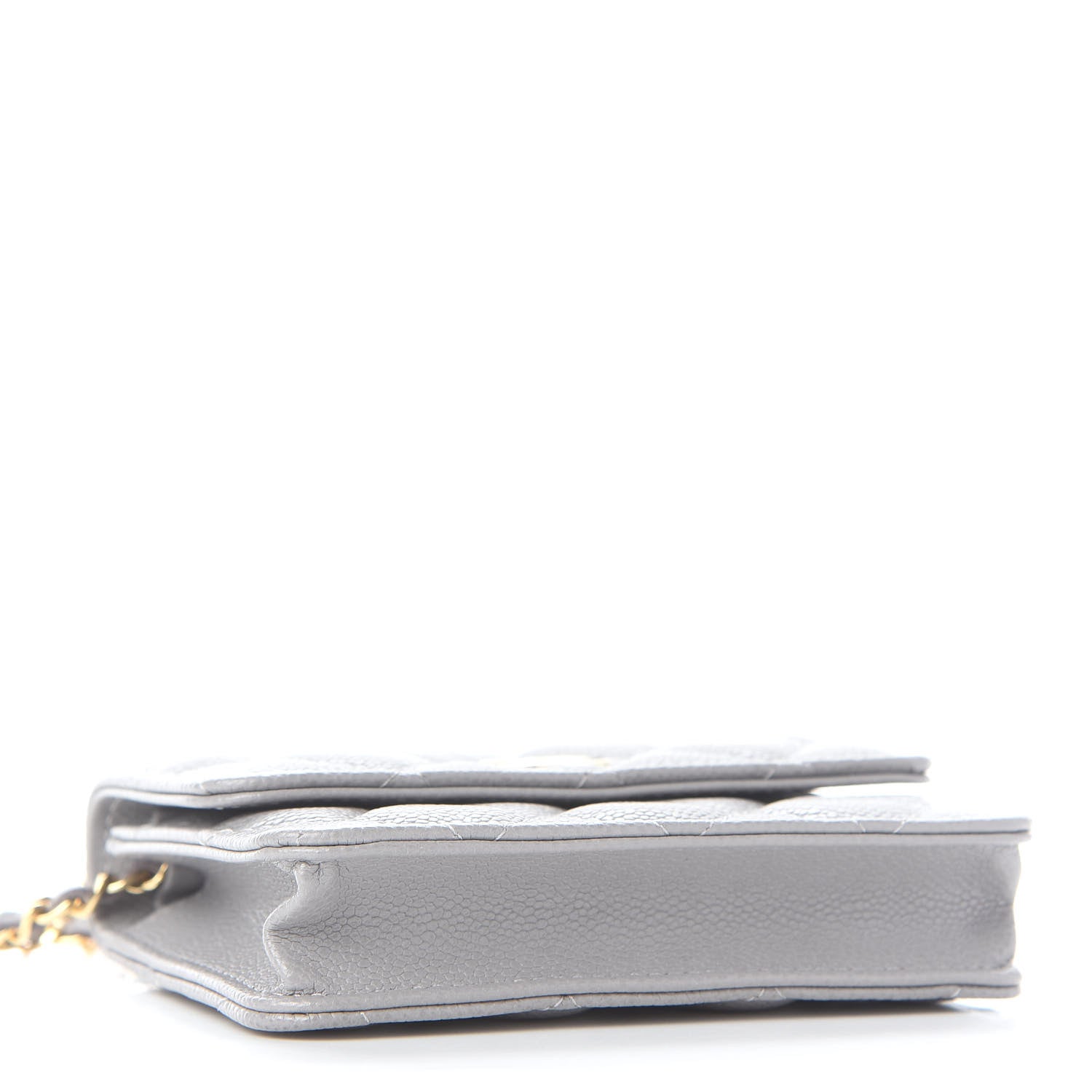 Chanel Caviar Quilted Miss Coco Clutch With Chain Grey 4 of 10