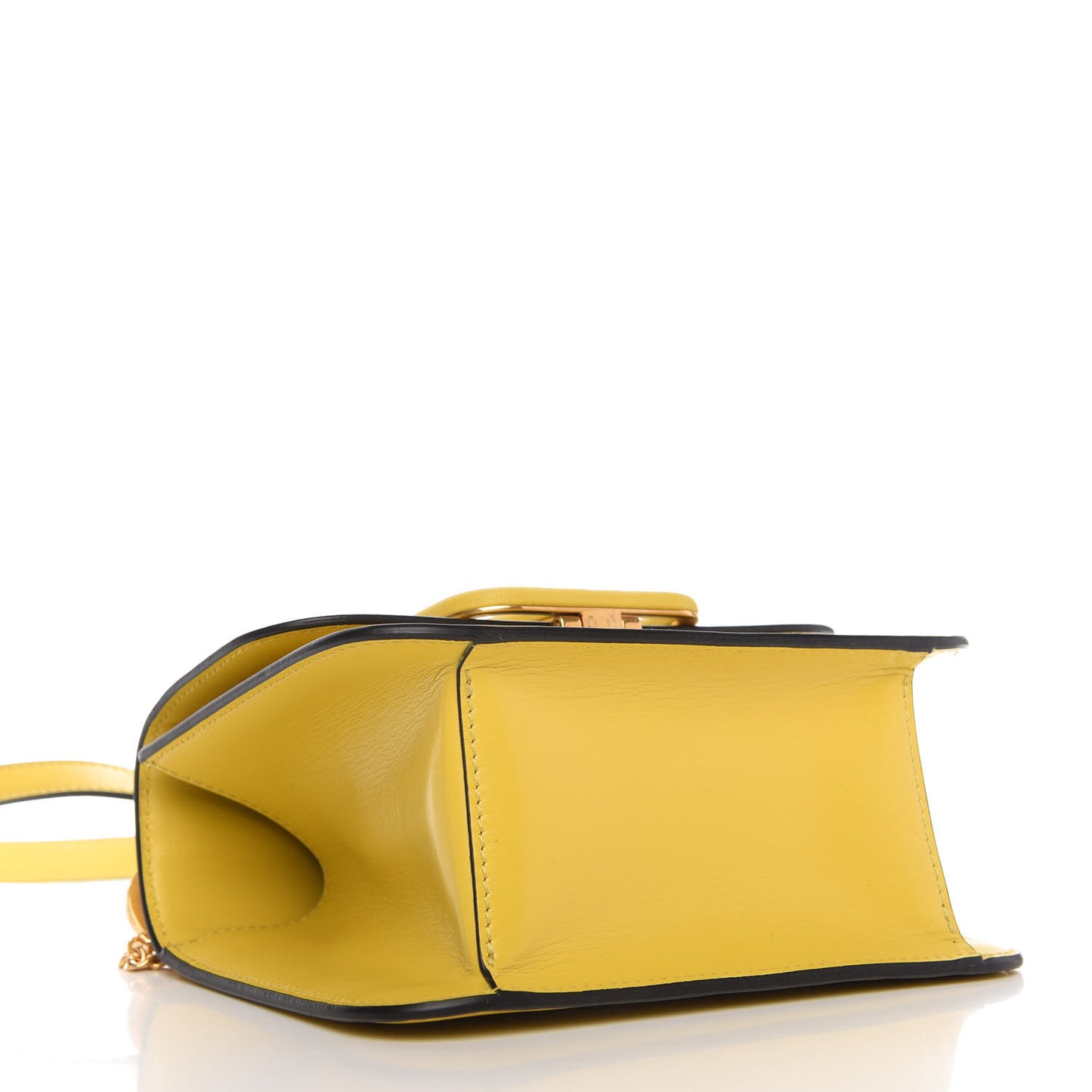 Smooth Calfskin Small VSling Shoulder Bag Senape
