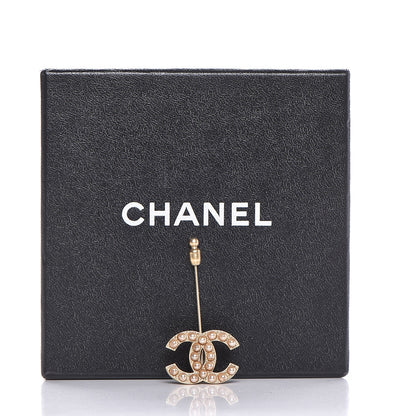 Chanel Pearl CC Brooch Gold 6 of 6