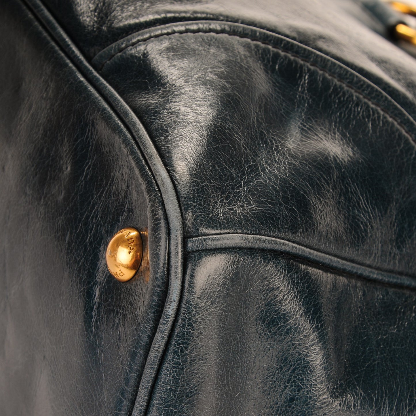 Vitello Shine Tote Denim