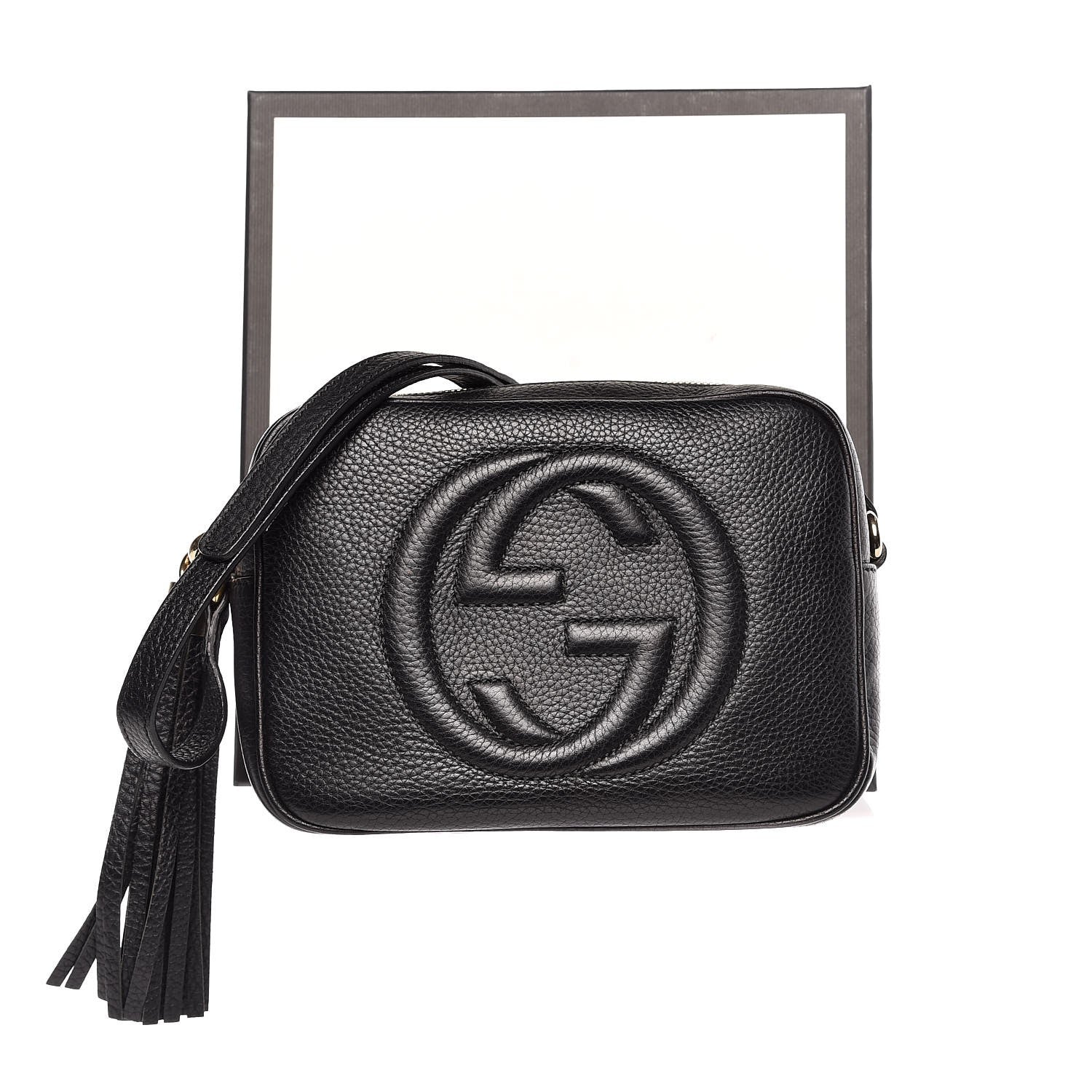 Gucci Pebbled Calfskin Small Soho Disco Bag Black 6 of 6