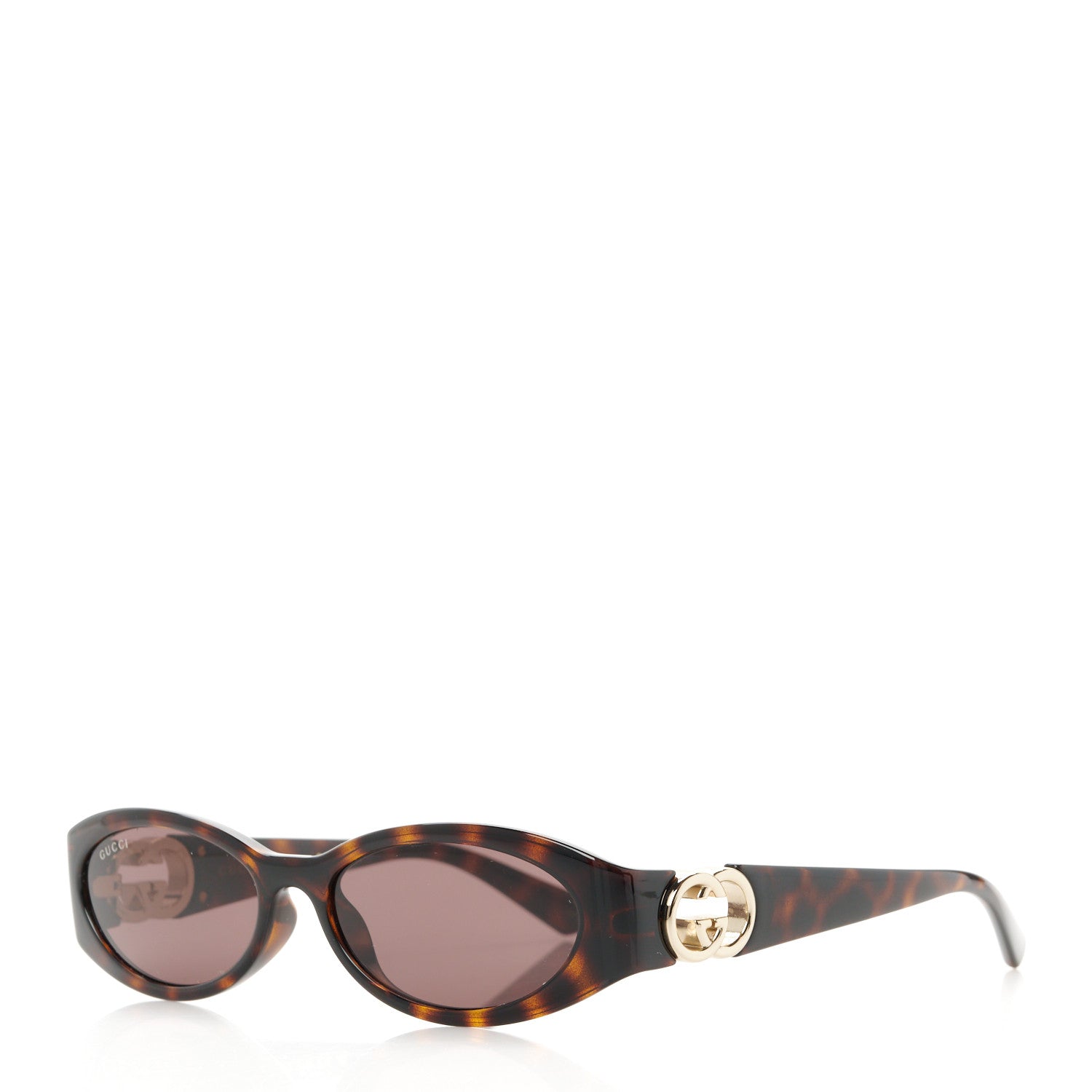 Gucci Acetate Oval Sunglasses GG1660S Tortoise 1 of 8