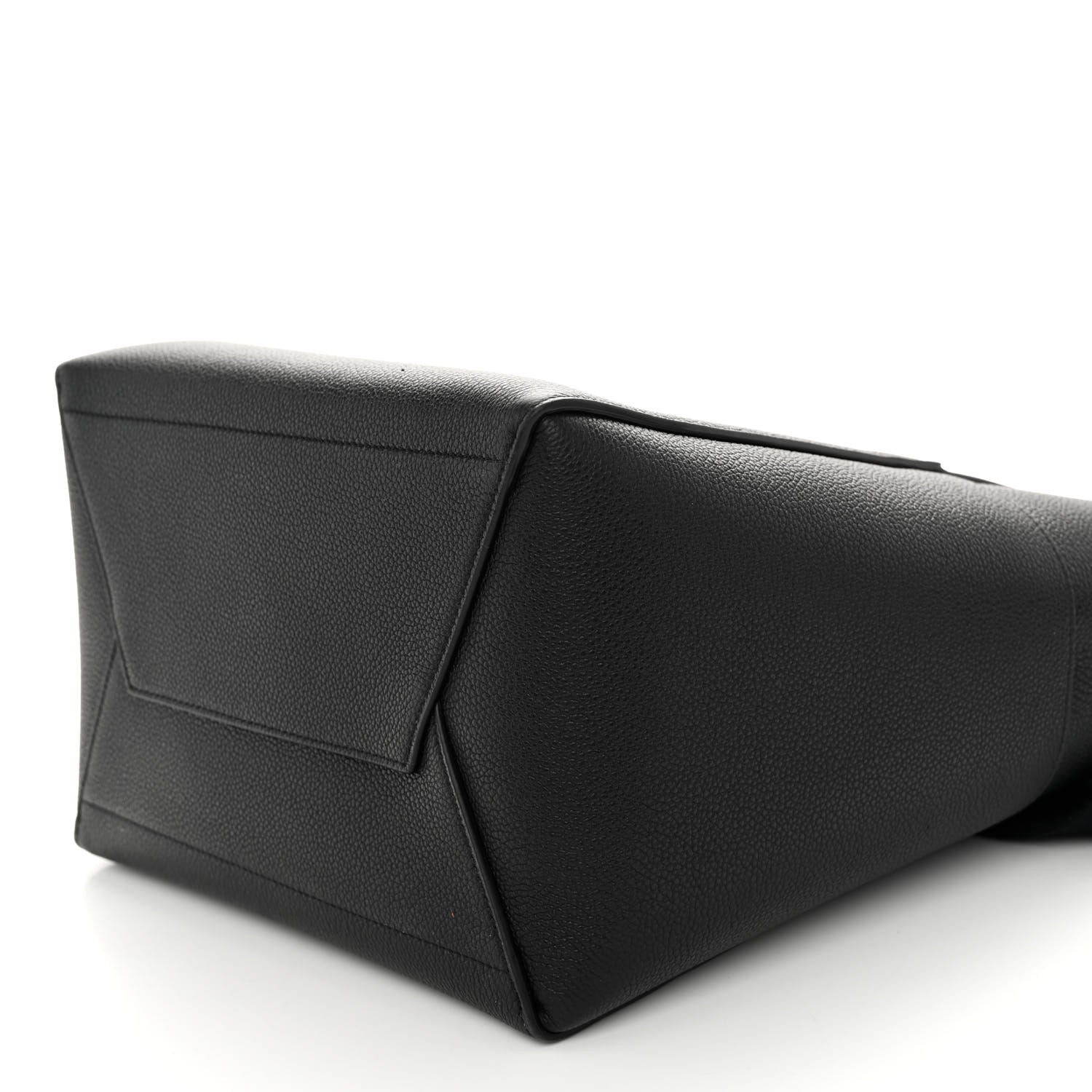 Celine Soft Grained Calfskin Sangle Bucket Bag Black 9 of 10