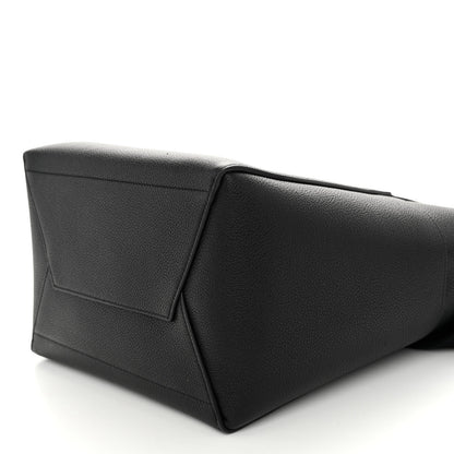 Celine Soft Grained Calfskin Sangle Bucket Bag Black 9 of 10