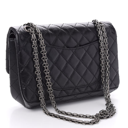 Chanel Aged Calfskin Quilted 2.55 Reissue 225 Flap Black 3 of 12