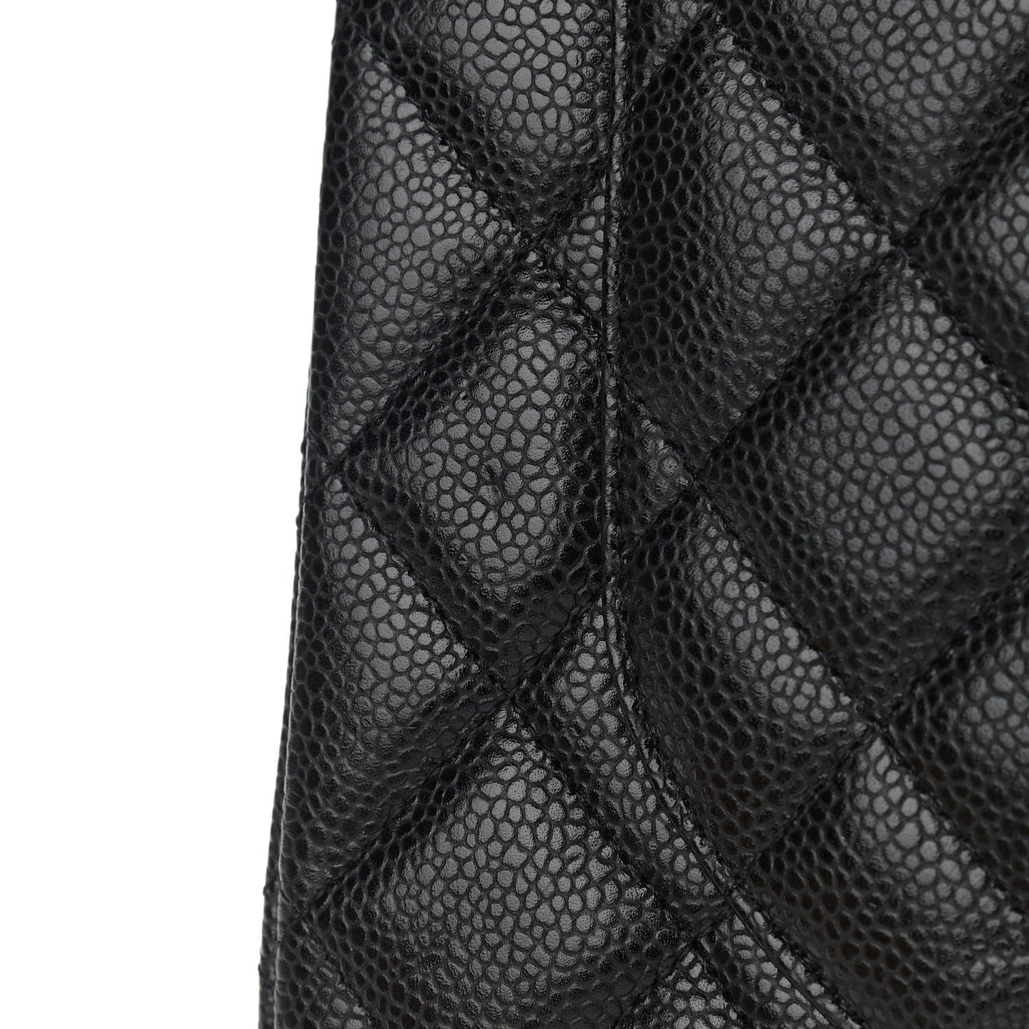 Caviar Quilted Maxi Double Flap Black
