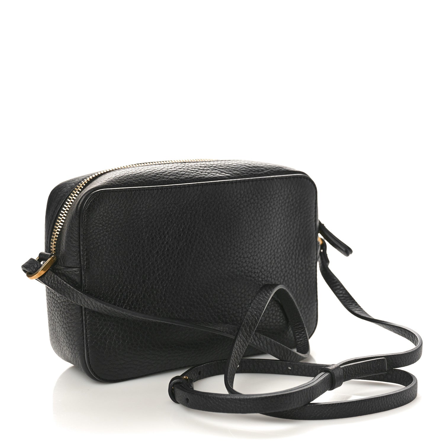 Lanvin Calfskin Logo Embossed Camera Bag Black 3 of 8