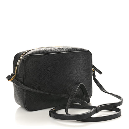 Lanvin Calfskin Logo Embossed Camera Bag Black 3 of 8