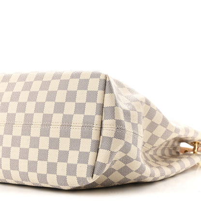 Louis Vuitton Damier Azur Graceful MM Rose Ballerine 9 of 9