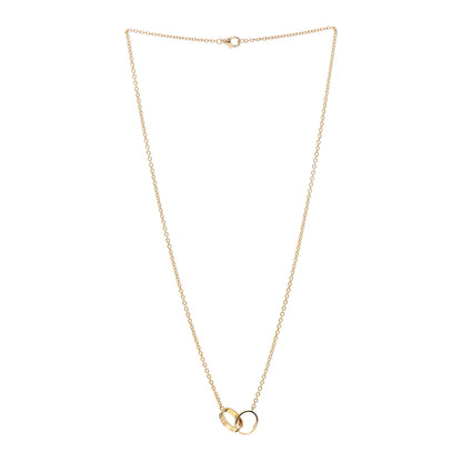 Cartier 18K Yellow Gold Interlocking LOVE Necklace 3 of 4