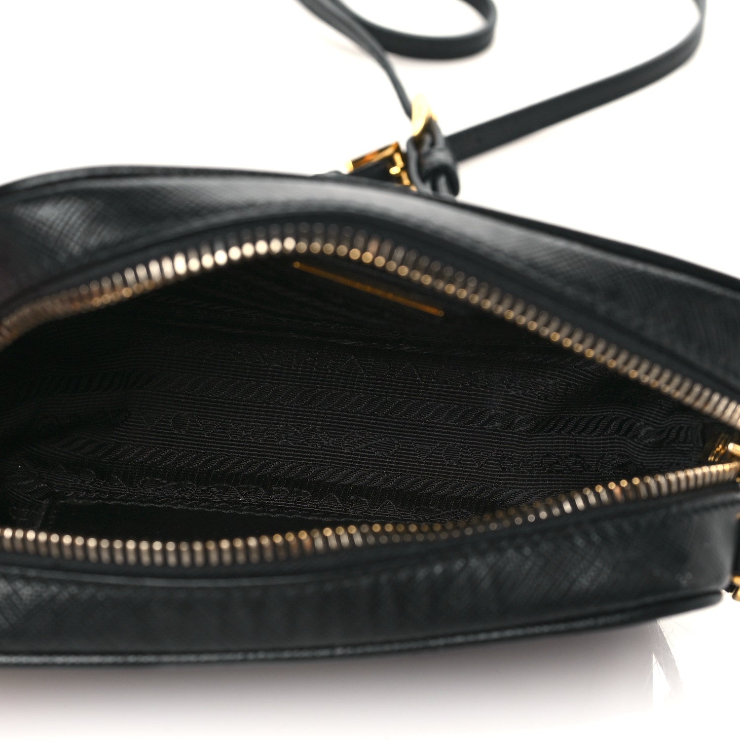Prada Saffiano Mini Camera Crossbody Bag Black 5 of 10