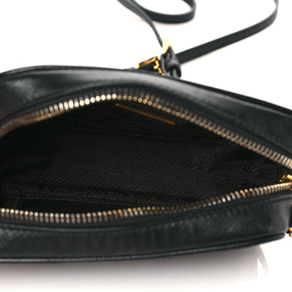Prada Saffiano Mini Camera Crossbody Bag Black 5 of 10