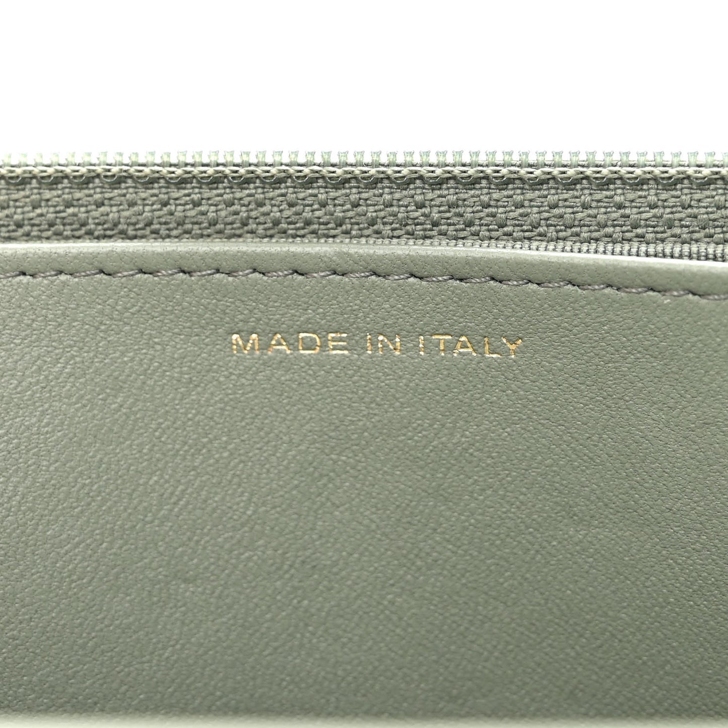 Lambskin Quilted Wallet On Chain WOC Green