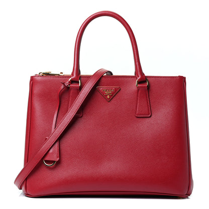 Prada Saffiano Medium Galleria Double Zip Tote Fuoco 1 of 4