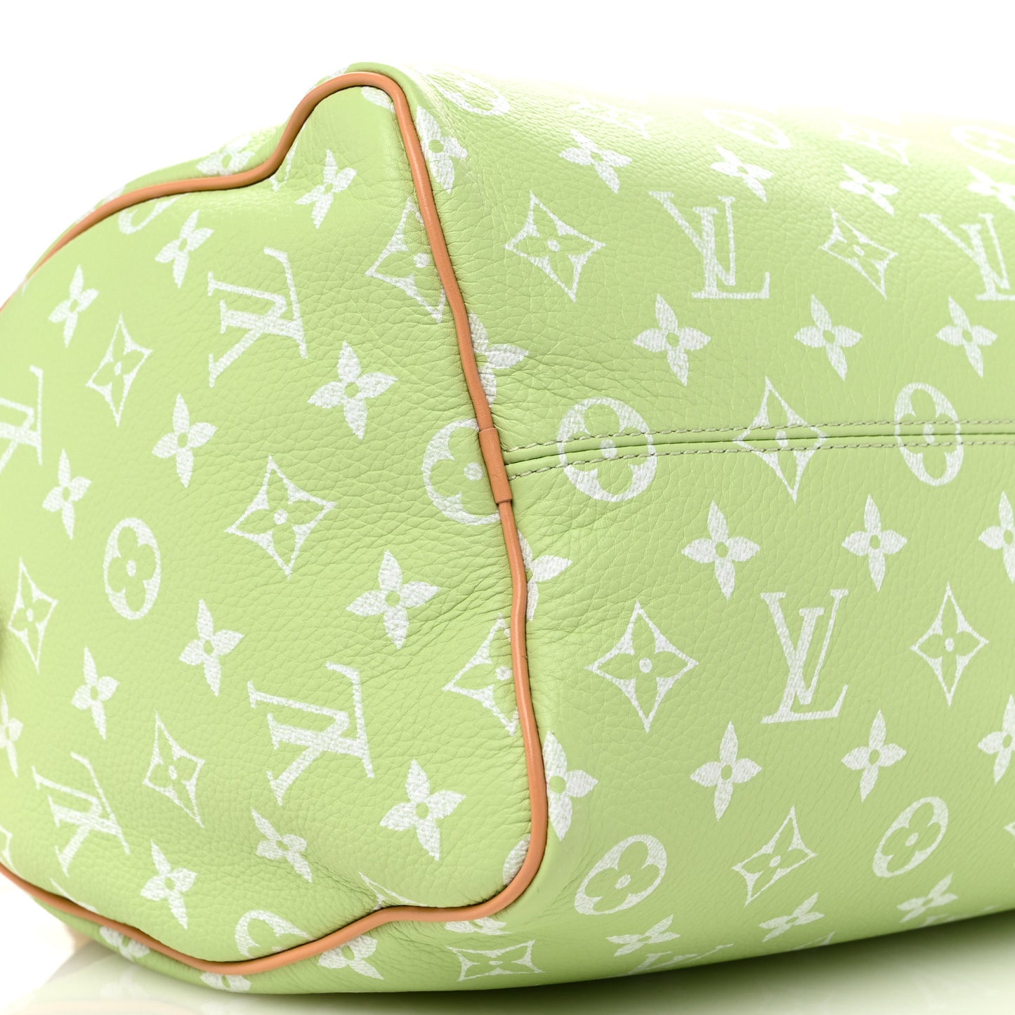 Calfskin Monogram Speedy P9 Bandouliere 30 Frozen Lime