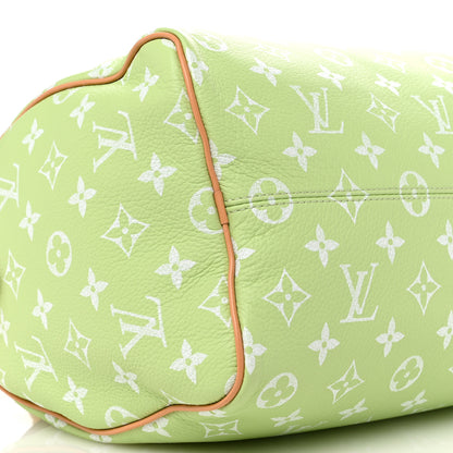 Louis Vuitton Calfskin Monogram Speedy P9 Bandouliere 30 Frozen Lime 9 of 11