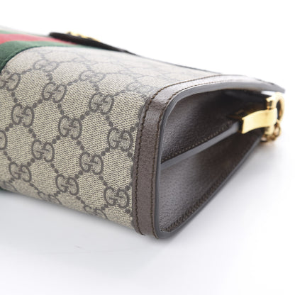 Gucci GG Supreme Monogram Web Small Ophidia Chain Shoulder Bag Brown 6 of 7