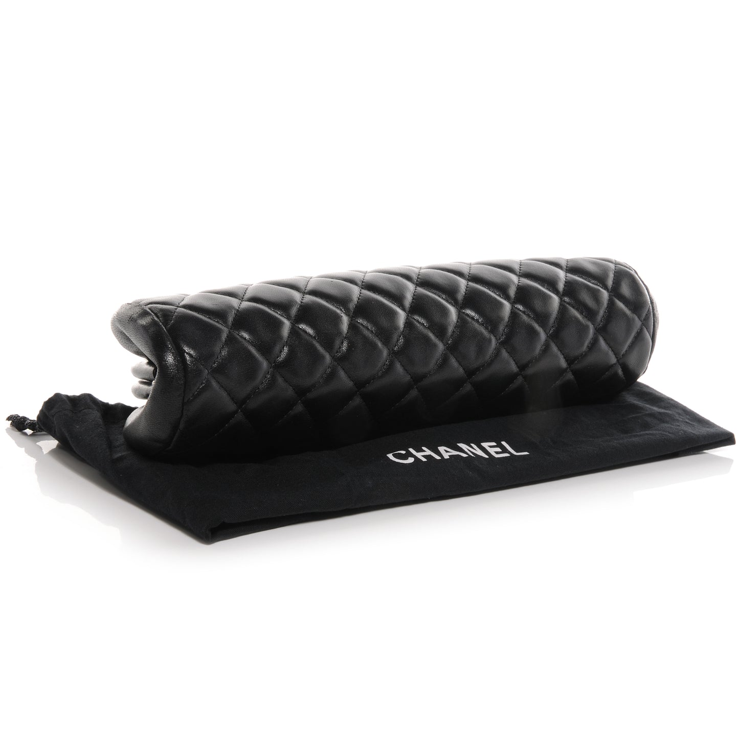 Lambskin Quilted Timeless Clutch Black