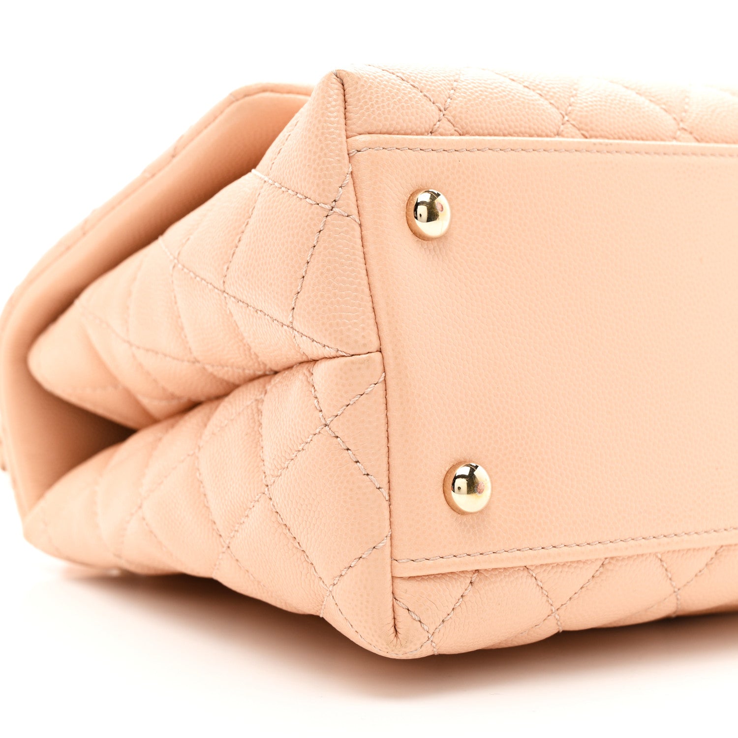 Chanel Caviar Quilted Small Coco Handle Flap Rose Clair 10 of 11