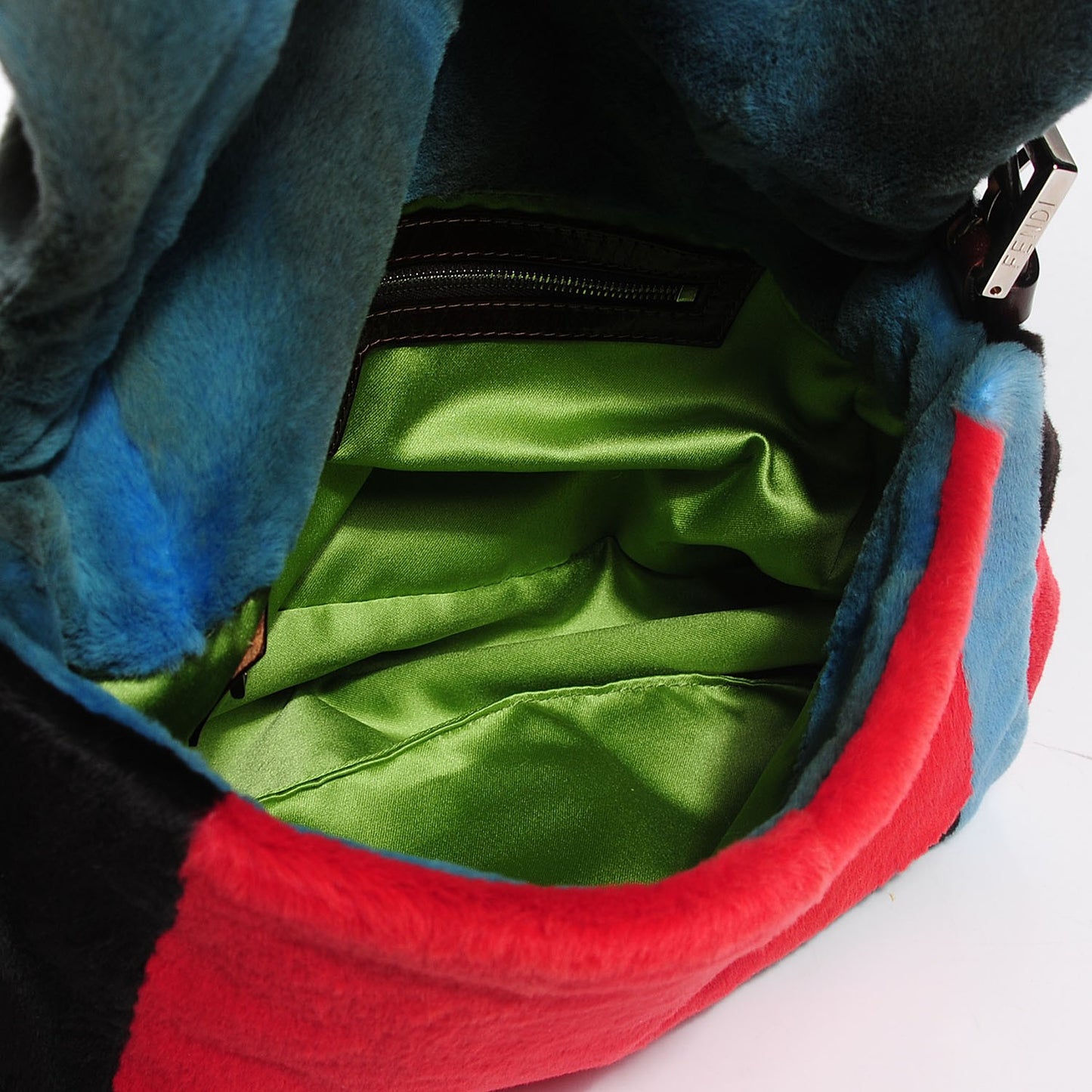 Mink Fur Python Multicolor Mama Baguette