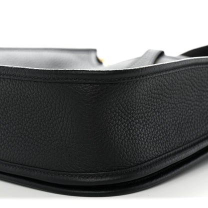 Hermes Taurillon Clemence Evelyne III PM Black 10 of 11