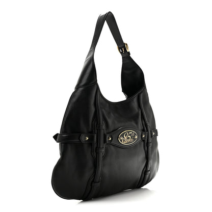 Gucci Calfskin Horsebit 85th Anniversary Hobo Black 3 of 14