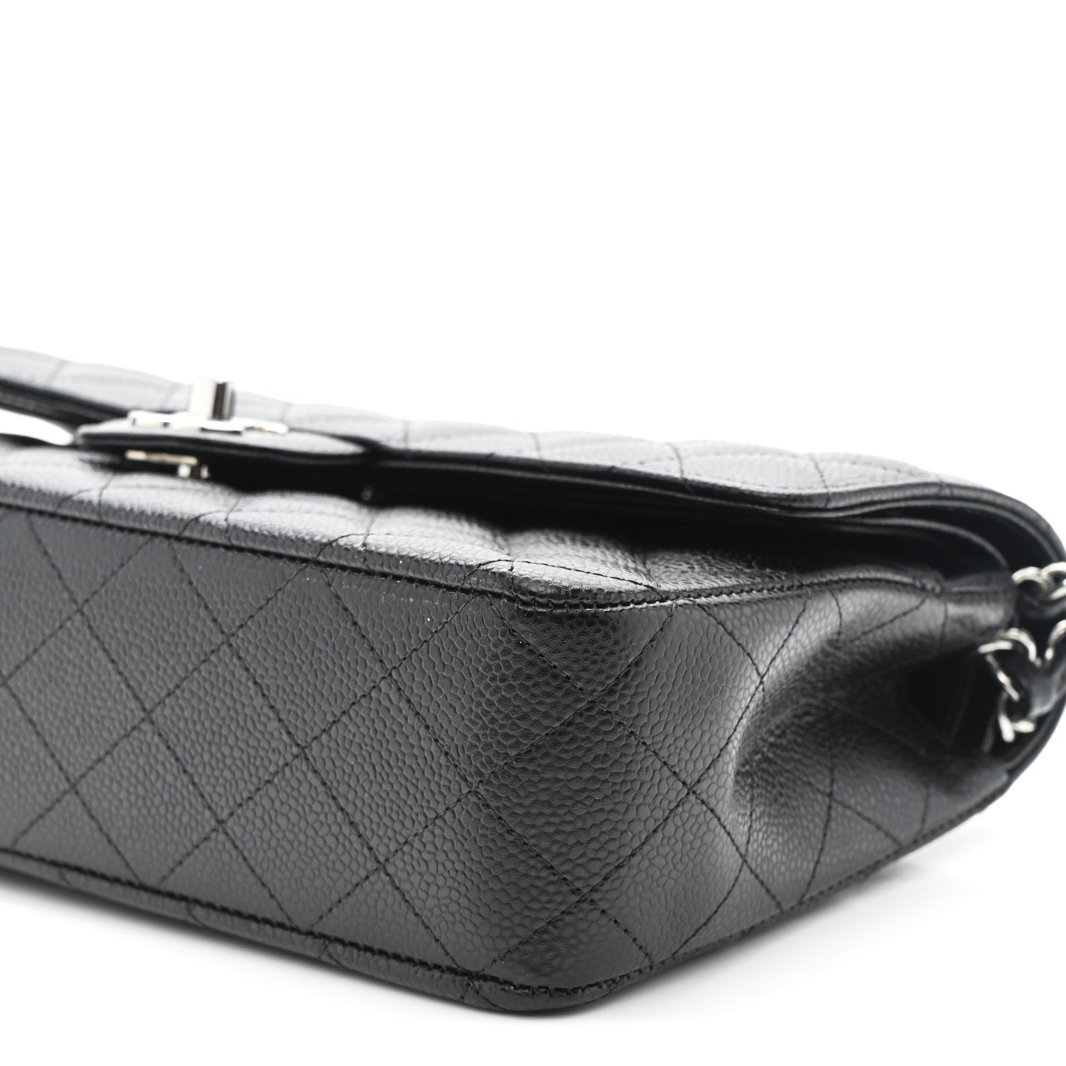 Chanel Caviar Quilted Medium Double Flap Black 10 of 11