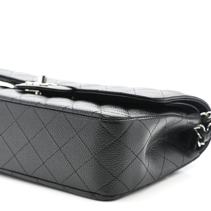 Chanel Caviar Quilted Medium Double Flap Black 10 of 11