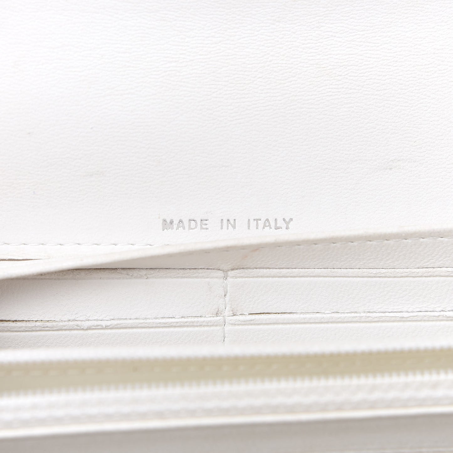 Tweed Quilted Zip Flap Wallet White