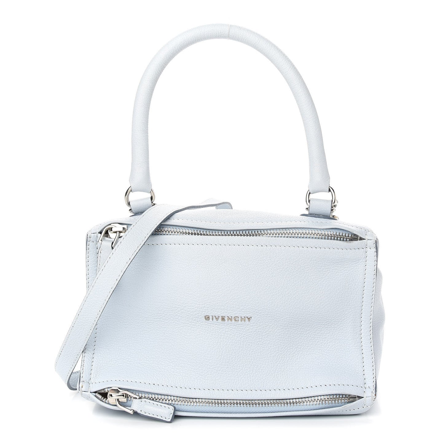 Sugar Goatskin Small Pandora Baby Blue