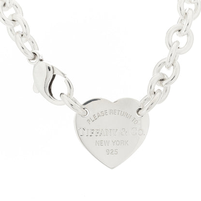 Tiffany Sterling Silver Return to Tiffany Heart Tag Choker Necklace 4 of 5