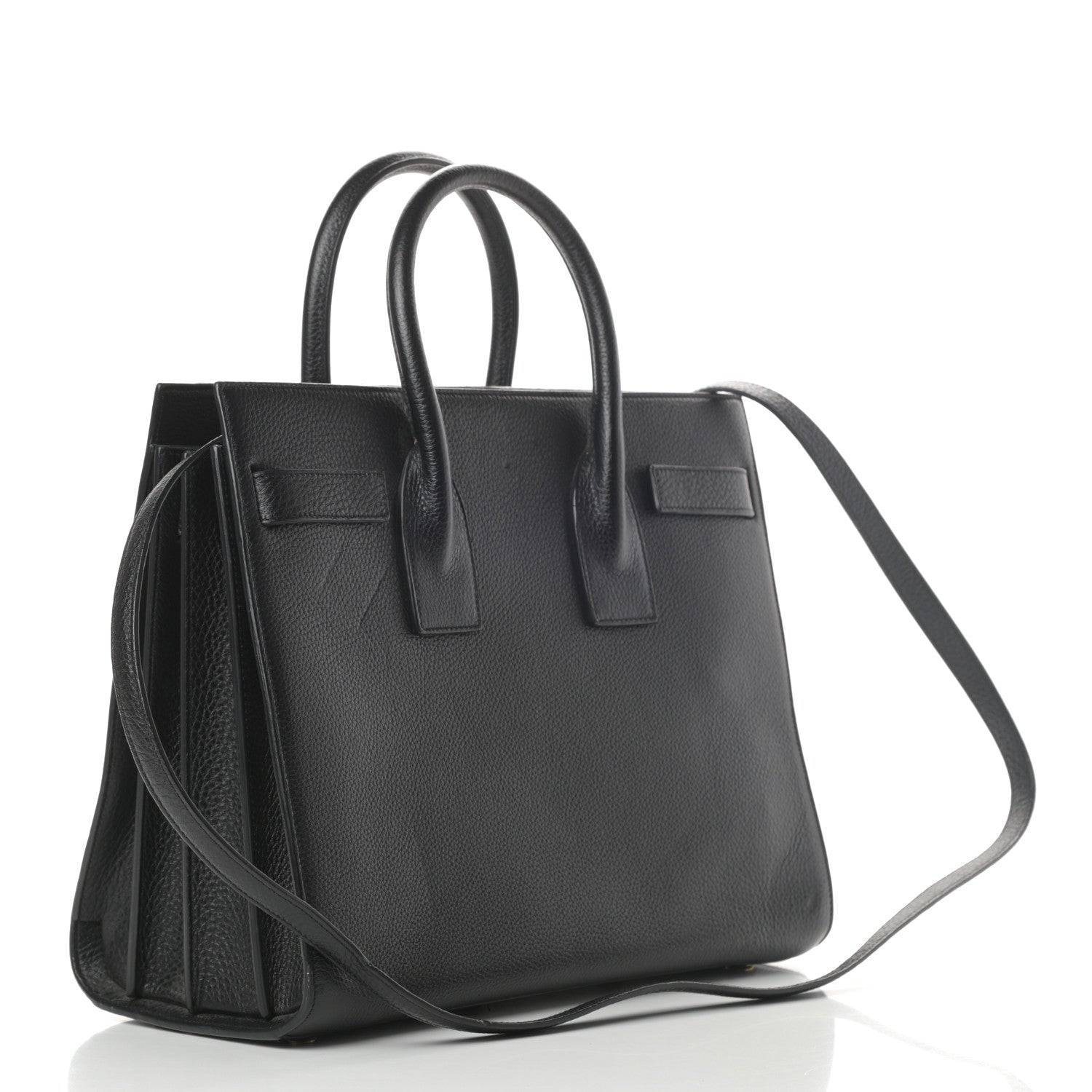 Saint Laurent Grained Calfskin Small Sac De Jour Black 3 of 14
