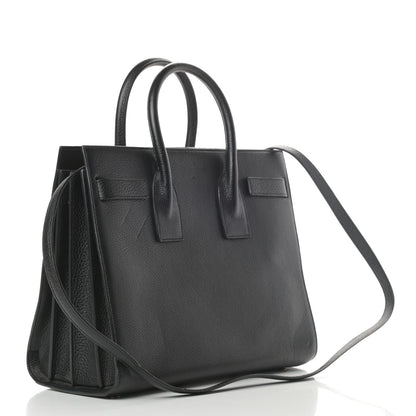Saint Laurent Grained Calfskin Small Sac De Jour Black 3 of 14
