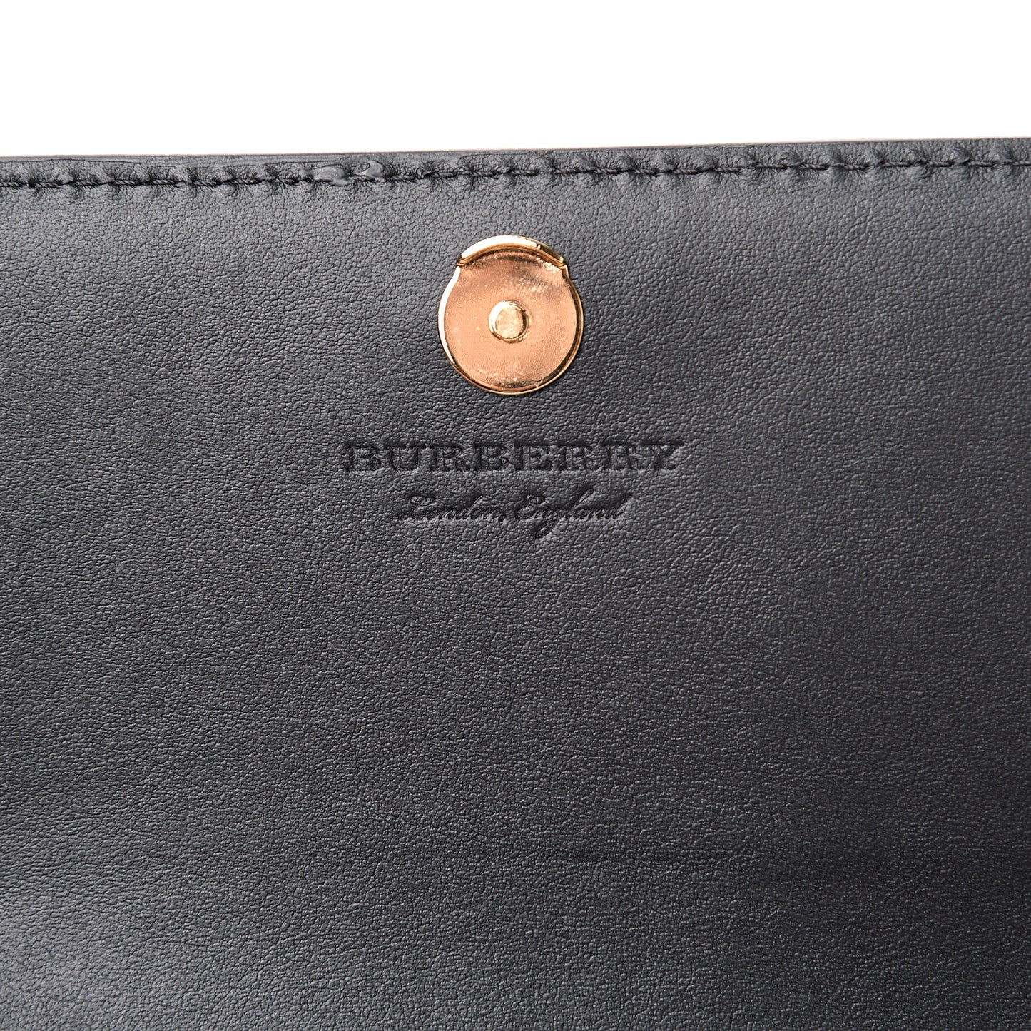 Derby Calfskin House Check Wallet On Chain Black