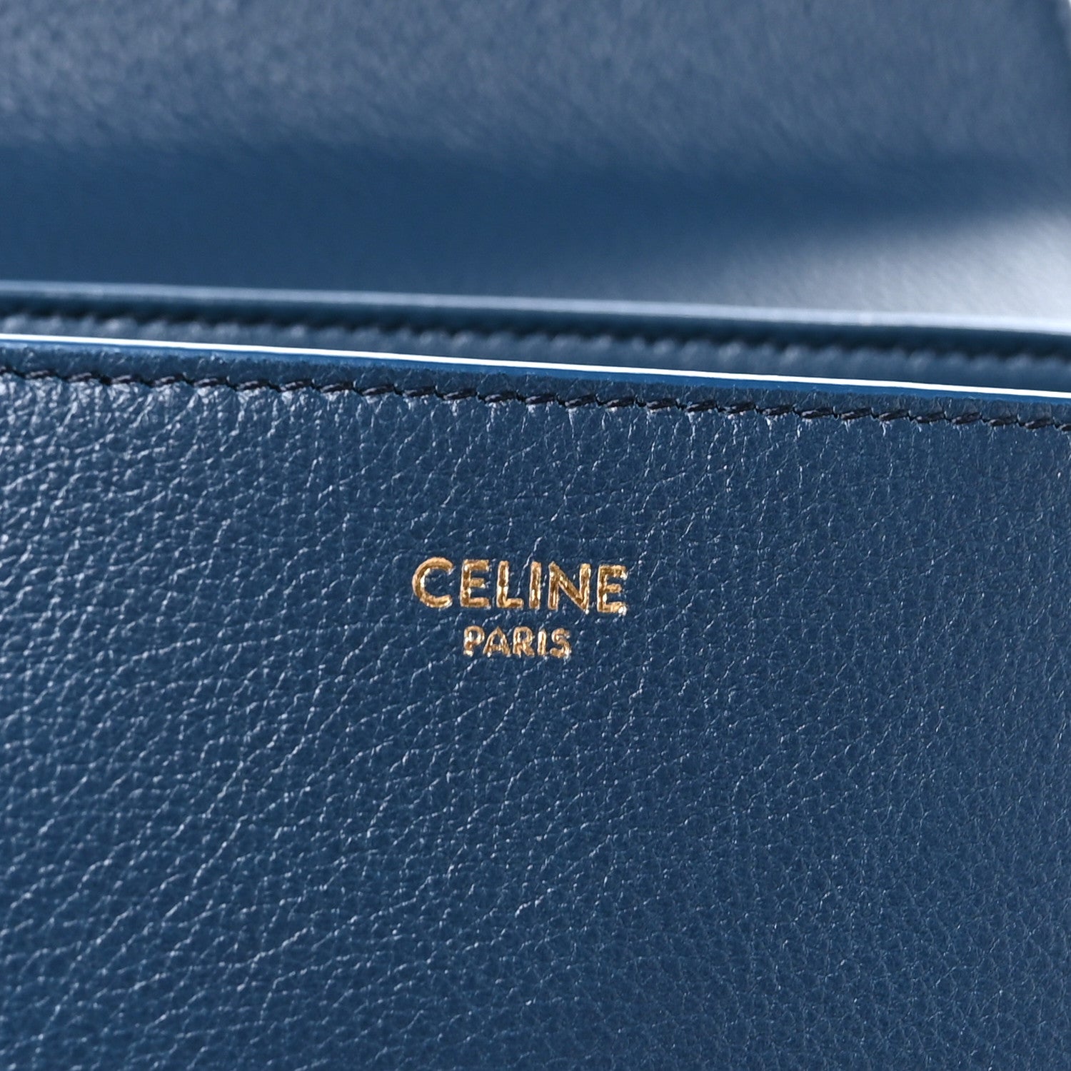 Celine Supple Grained Calfskin Teen Nino Teal Blue 6 of 9