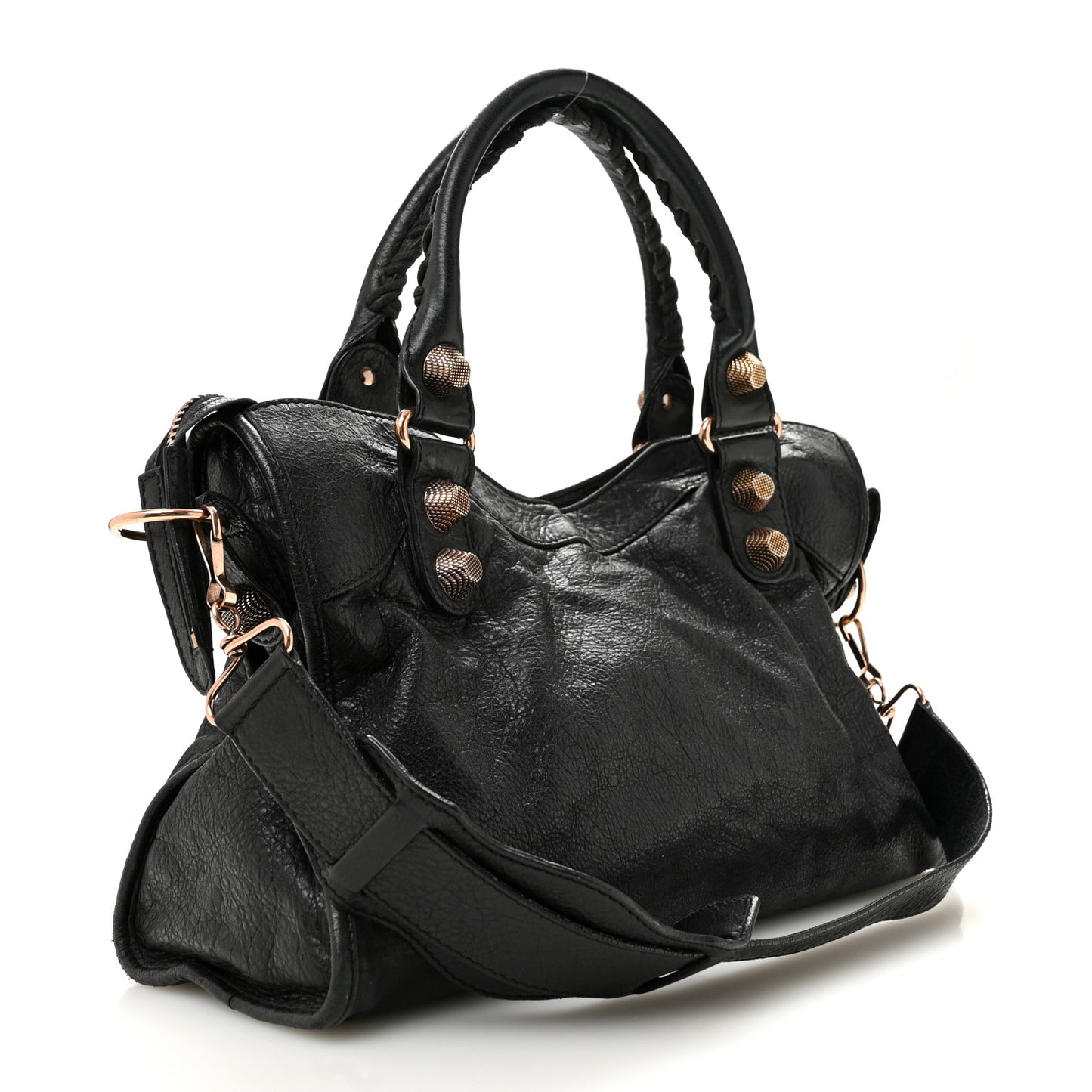Agneau Giant 21 Rose Gold Hardware City Black