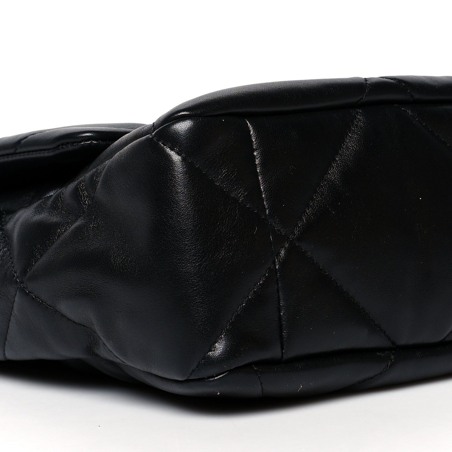 Lambskin Quilted Large Chanel 19 Flap Black