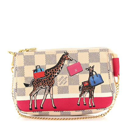 Louis Vuitton LOUIS VUITTON Damier Azur 2017 Christmas Animation Mini Pochette Accessories 1 of 8