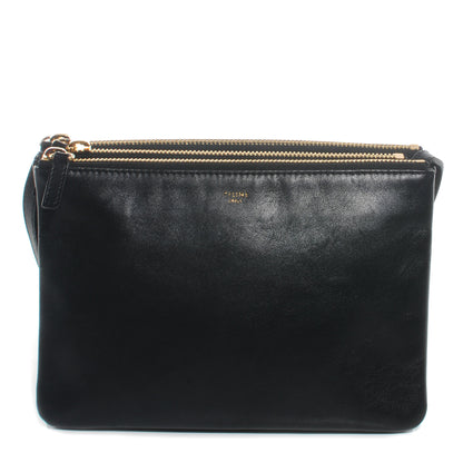 Celine Lambskin Small Trio Crossbody Bag Black 1 of 7