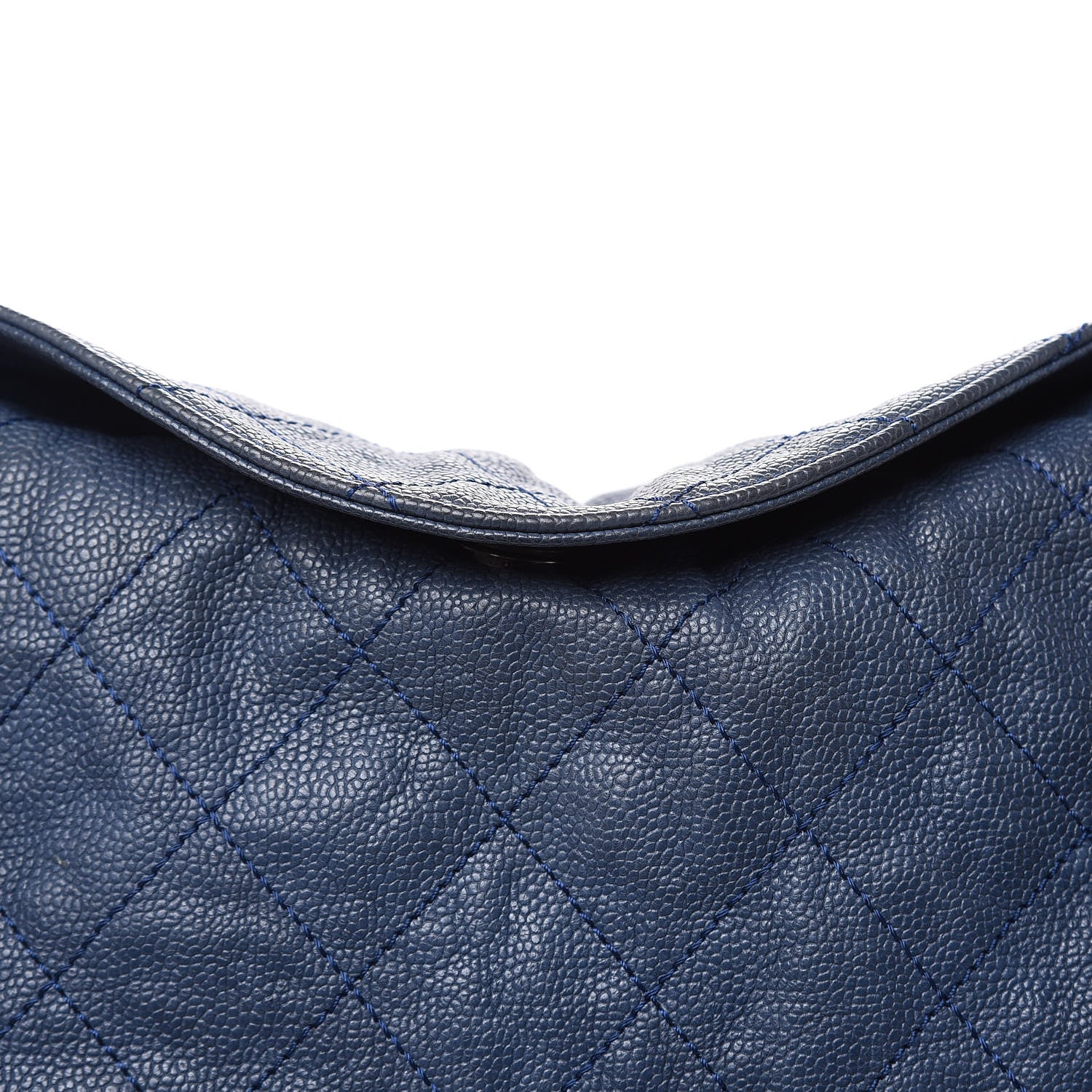 Chanel Caviar Quilted Simply CC Hobo Blue 14 of 18