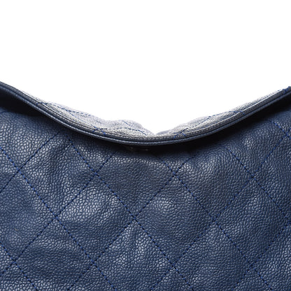 Chanel Caviar Quilted Simply CC Hobo Blue 14 of 18