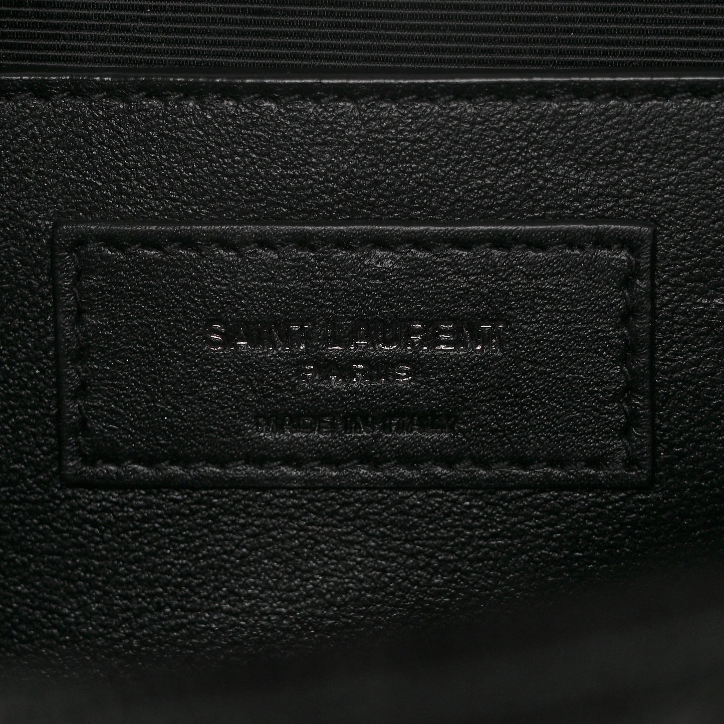 Grain De Poudre Textured Mixed Matelasse Triquilt Medium Monogram Satchel Black