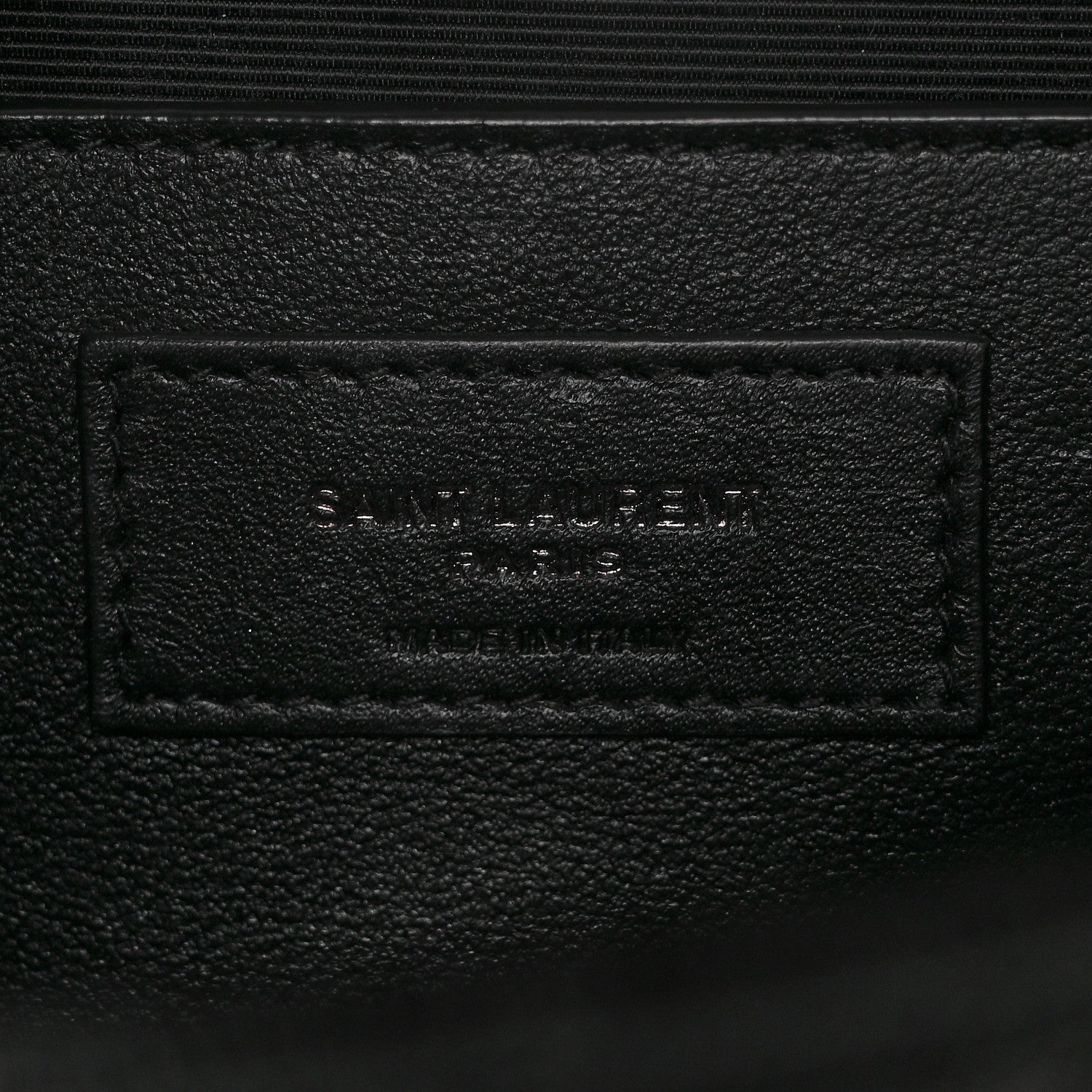 Saint Laurent Grain De Poudre Textured Mixed Matelasse Triquilt Medium Monogram Satchel Black 6 of 8