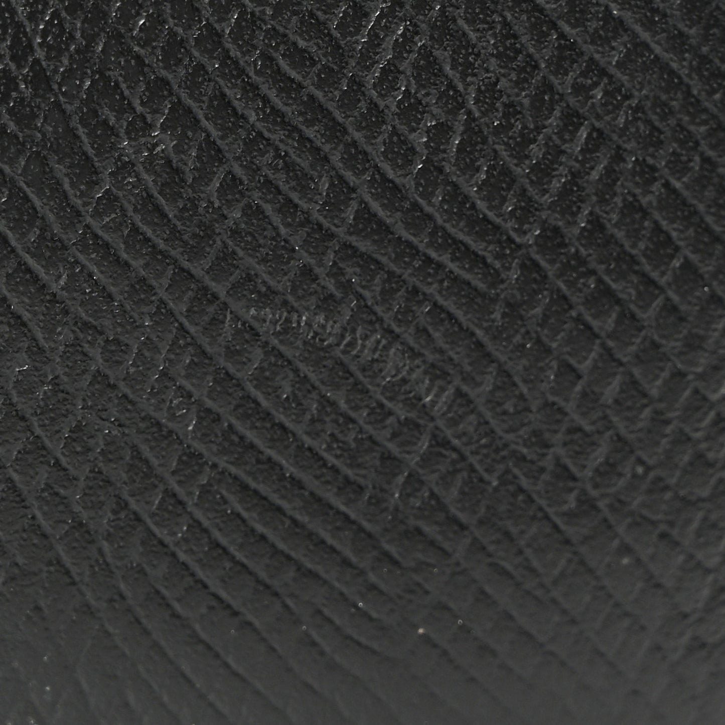 Grained Calfskin Large Flap Wallet Black